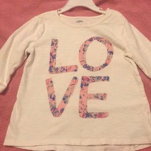 Girls 3/4 sleeve shirt